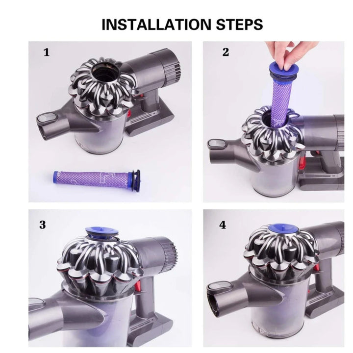 10 Pack Replacement Motor Pre-Filter Compatible with Dyson Vacuums
