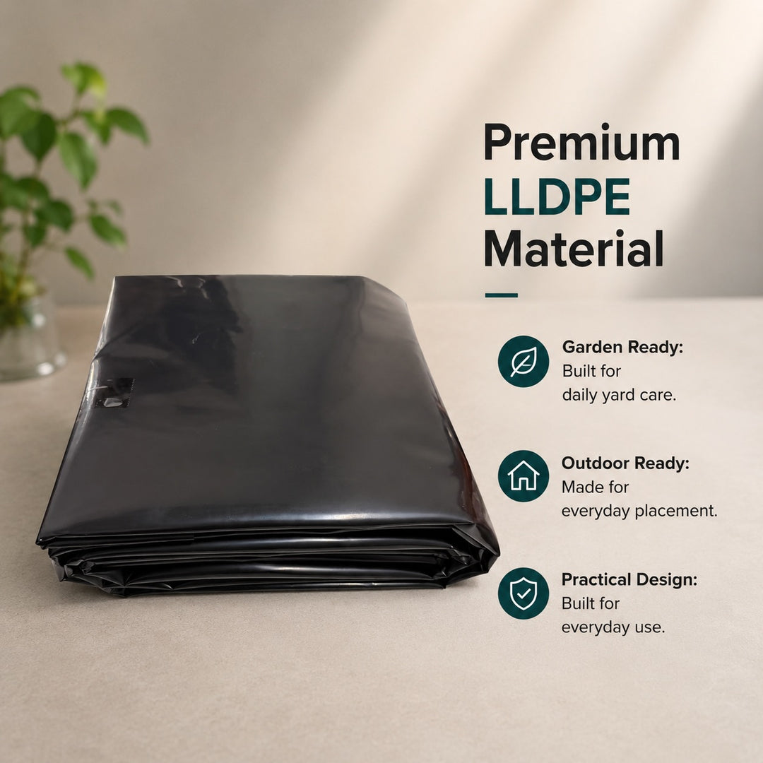 6 × 3.9m Black Pond Liner for Garden Water Features