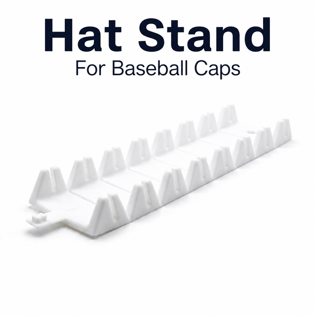 Flexible Silicone Baseball Cap Stand - White Minimalist Hat Display