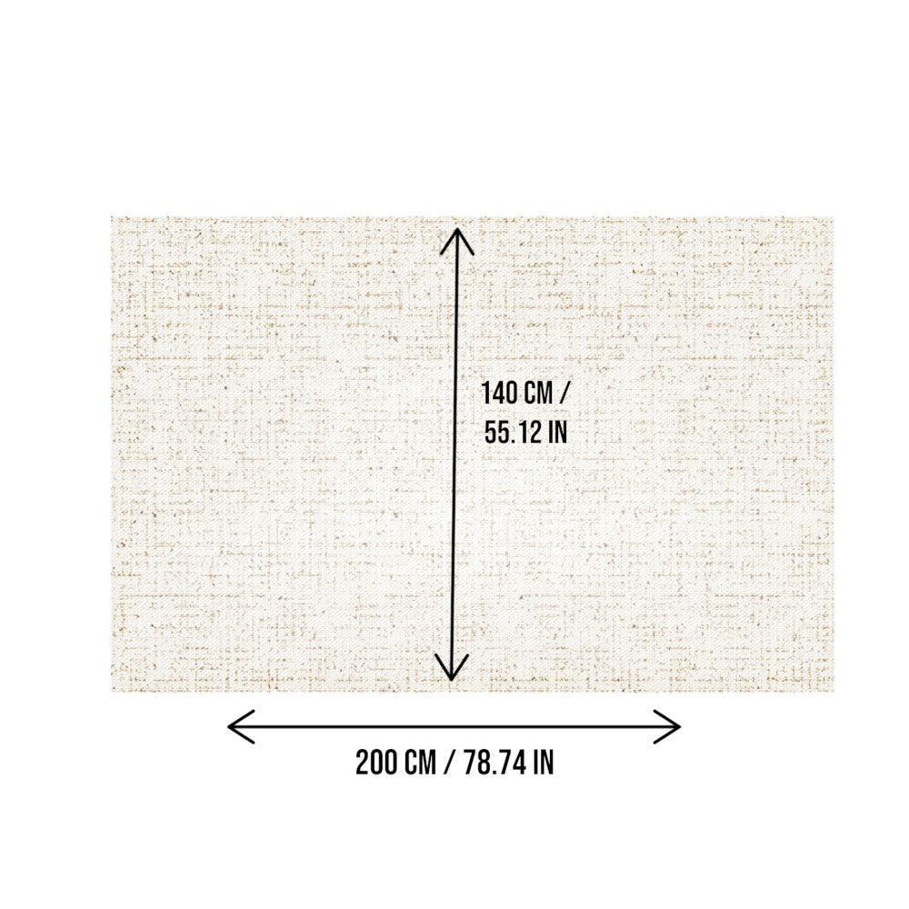 Area Rug 140x200cm Modern Minimalist Living Room Carpet - Soft Sand Beige