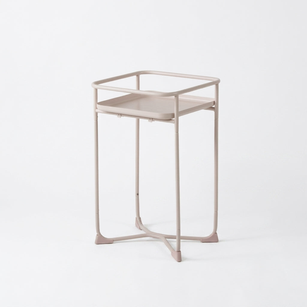 Modern Loft Metal Side Table & Flower Stand - Square Pink