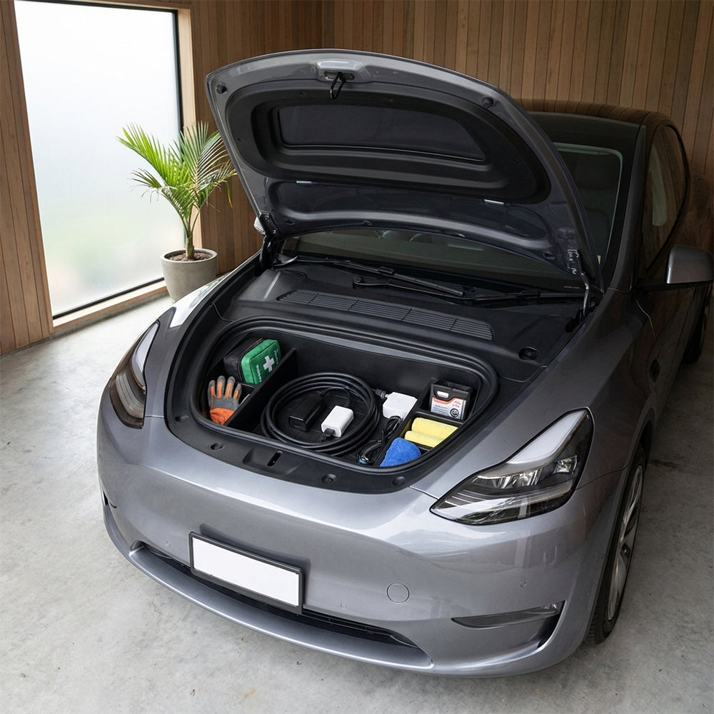 2020-2024 Tesla Model Y Frunk Organizer - 6 Compartments
