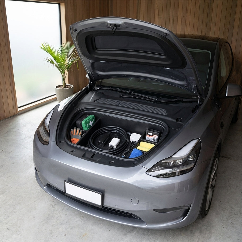 2020-2024 Tesla Model Y Frunk Organizer - 6 Compartments