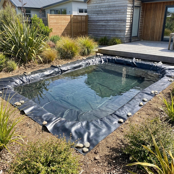 6 × 3.9m Black Pond Liner for Garden Water Features