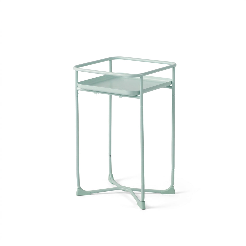 Modern Loft Square Metal Side Table & Plant Stand - Mint