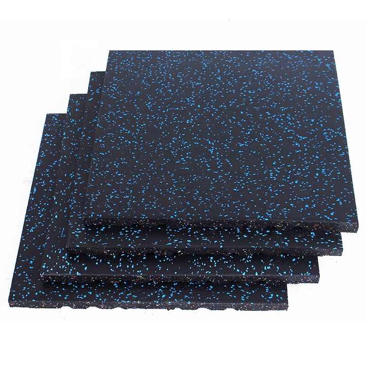Gym Interlocking Rubber Floor Tiles Set of 4