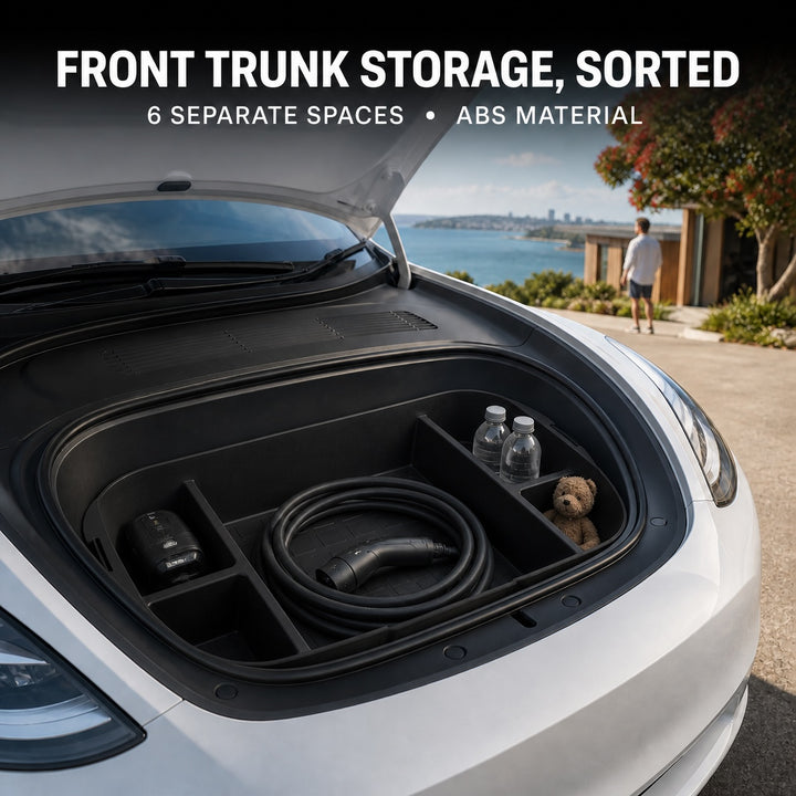 2020-2024 Tesla Model Y Frunk Organizer - 6 Compartments