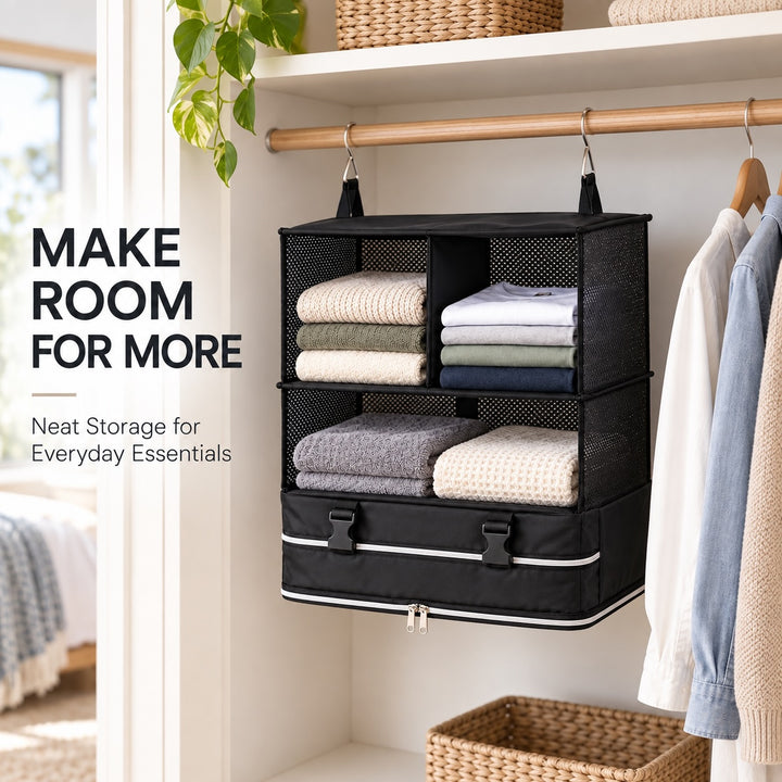 Hanging Closet Organiser XL – Space-Saving Fabric Storage