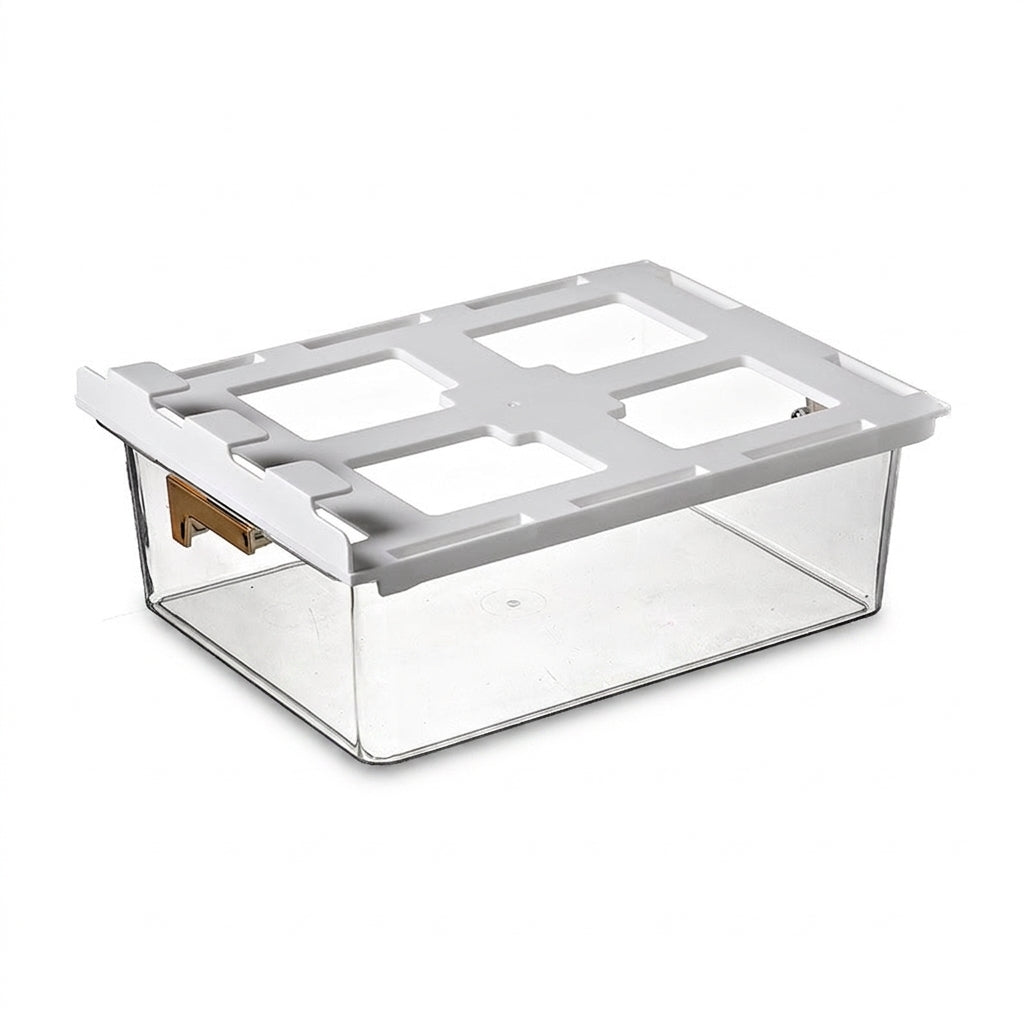 Under Shelf Pull Out Drawer Organiser for Kitchen and Wardrobe - 1 Grid