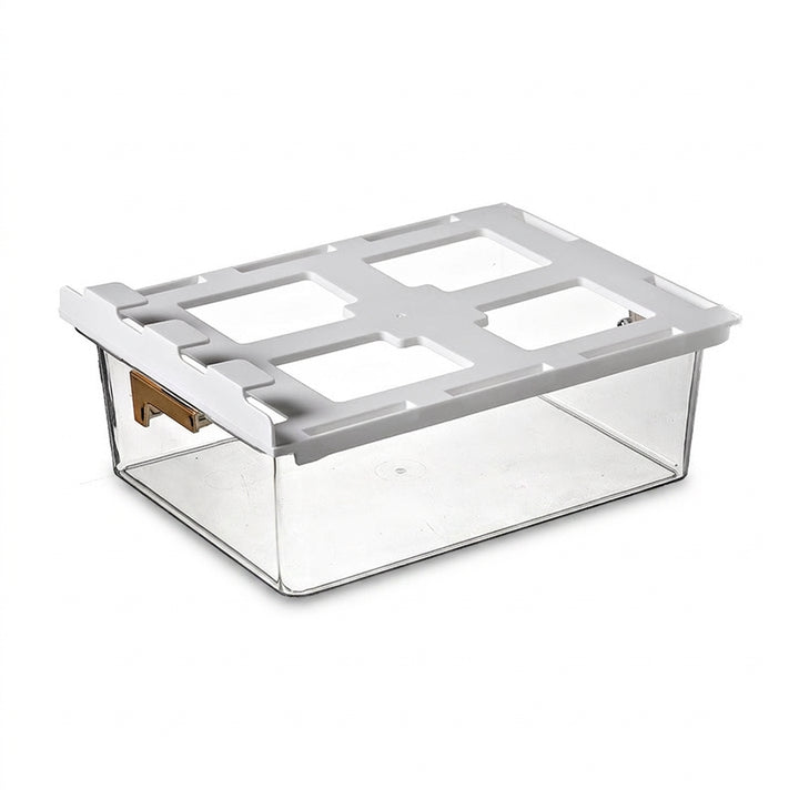 Under Shelf Pull Out Drawer Organiser for Kitchen and Wardrobe - 1 Grid