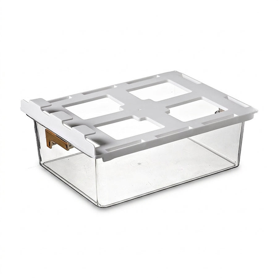 Under Shelf Pull Out Drawer Organiser for Kitchen and Wardrobe - 1 Grid