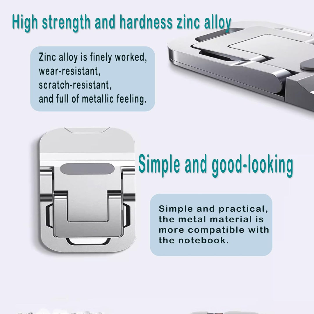 2PCS Zinc Alloy Mini Foldable Laptop Stand