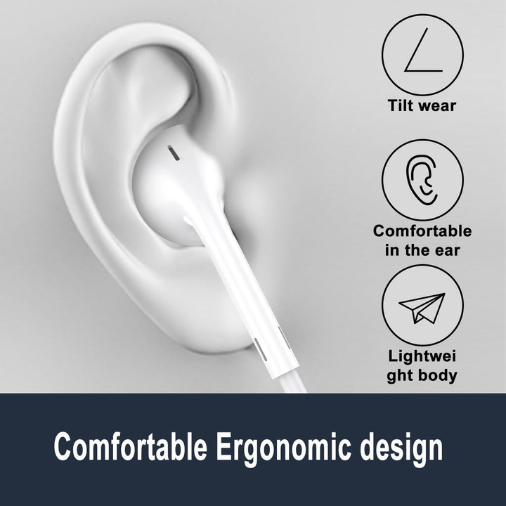USB C in-Ear Earbuds for IPhone15 Android Phone