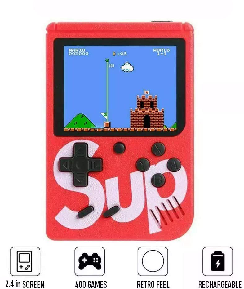 400 In 1 Retro Classic Mini Handheld Game Console TV Output-Black