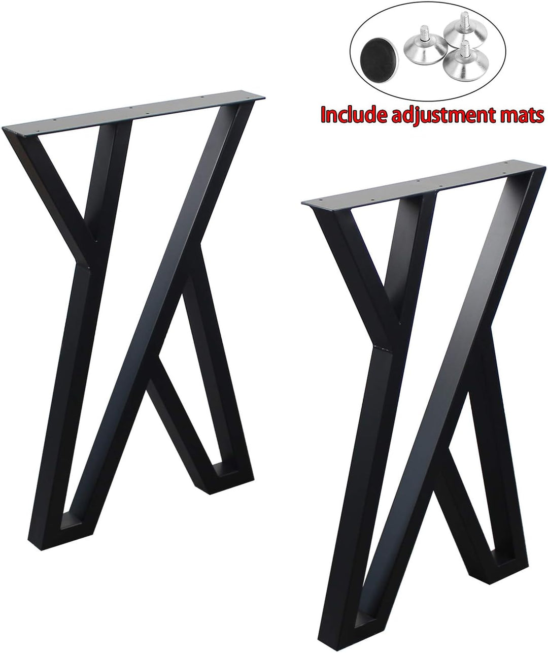 Set Of 2 X-Shape Table Legs
