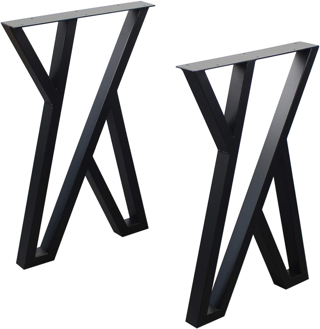 Set Of 2 X-Shape Table Legs