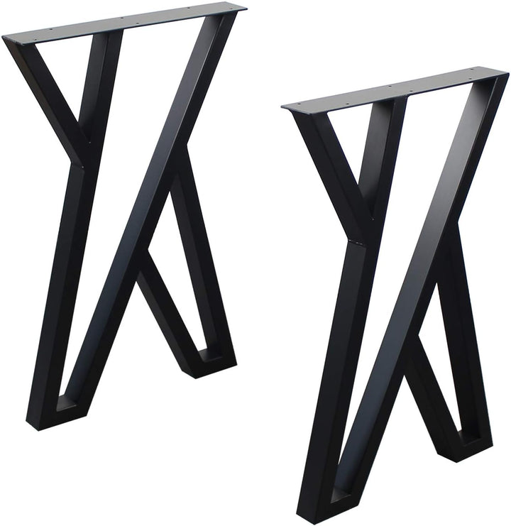 Set Of 2 X-Shape Table Legs
