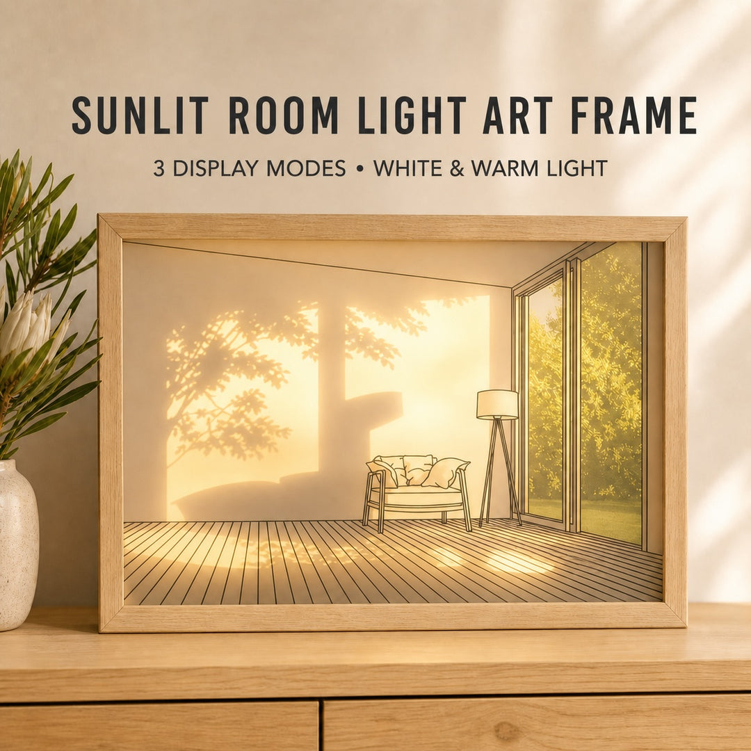 Lighting Painting Decoration LED Art Frame with 3 Color Modes - 32cm