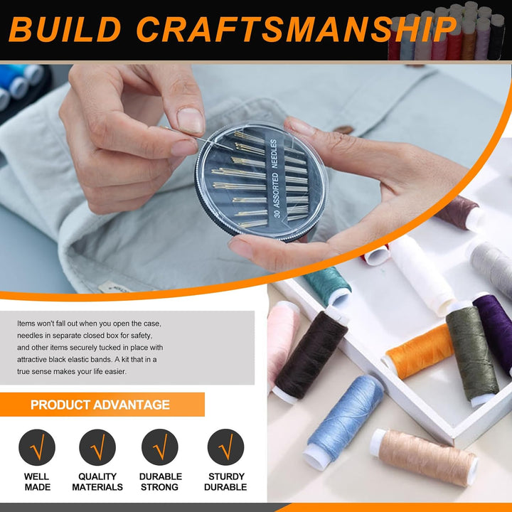 87Pcs Sewing Kit with Portable Bag
