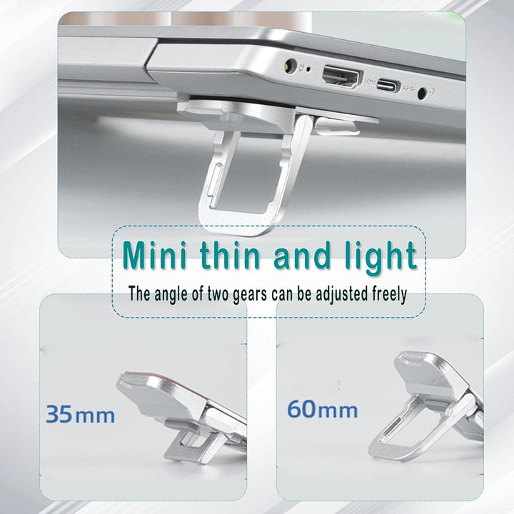 2PCS Zinc Alloy Mini Foldable Laptop Stand