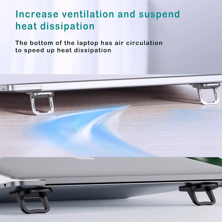 2PCS Zinc Alloy Mini Foldable Laptop Stand