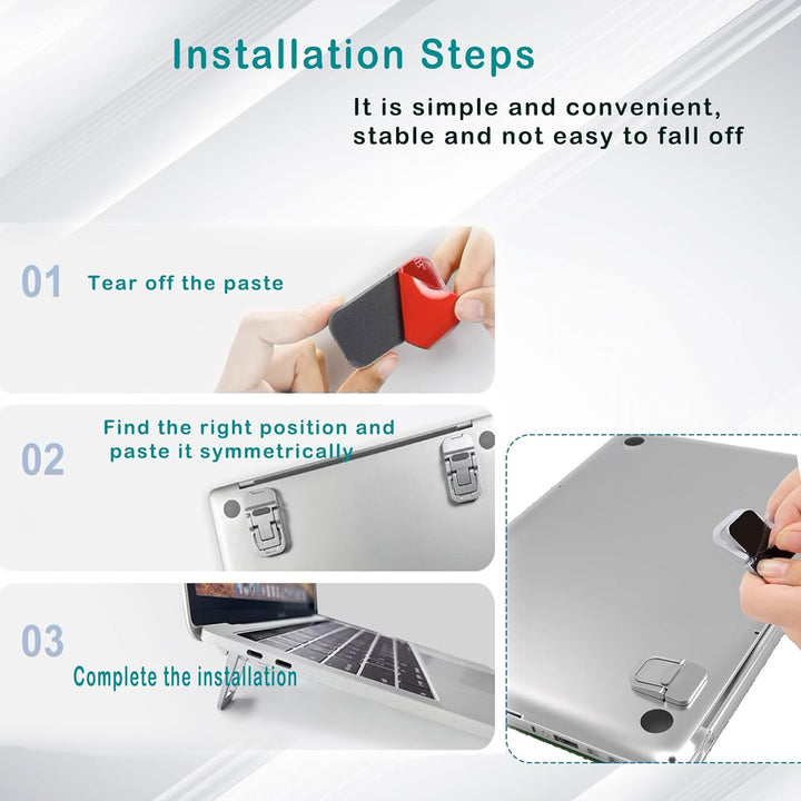 2PCS Zinc Alloy Mini Foldable Laptop Stand