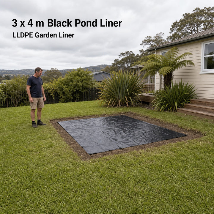 Pond Liner 3x4m Black LLDPE 270g/m2