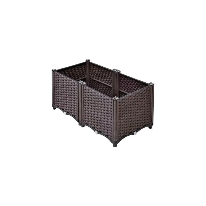 Customizable DIY Stackable Garden Planter Box - Double Unit