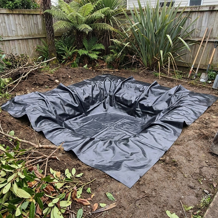 6 × 3.9m Black Pond Liner for Garden Water Features