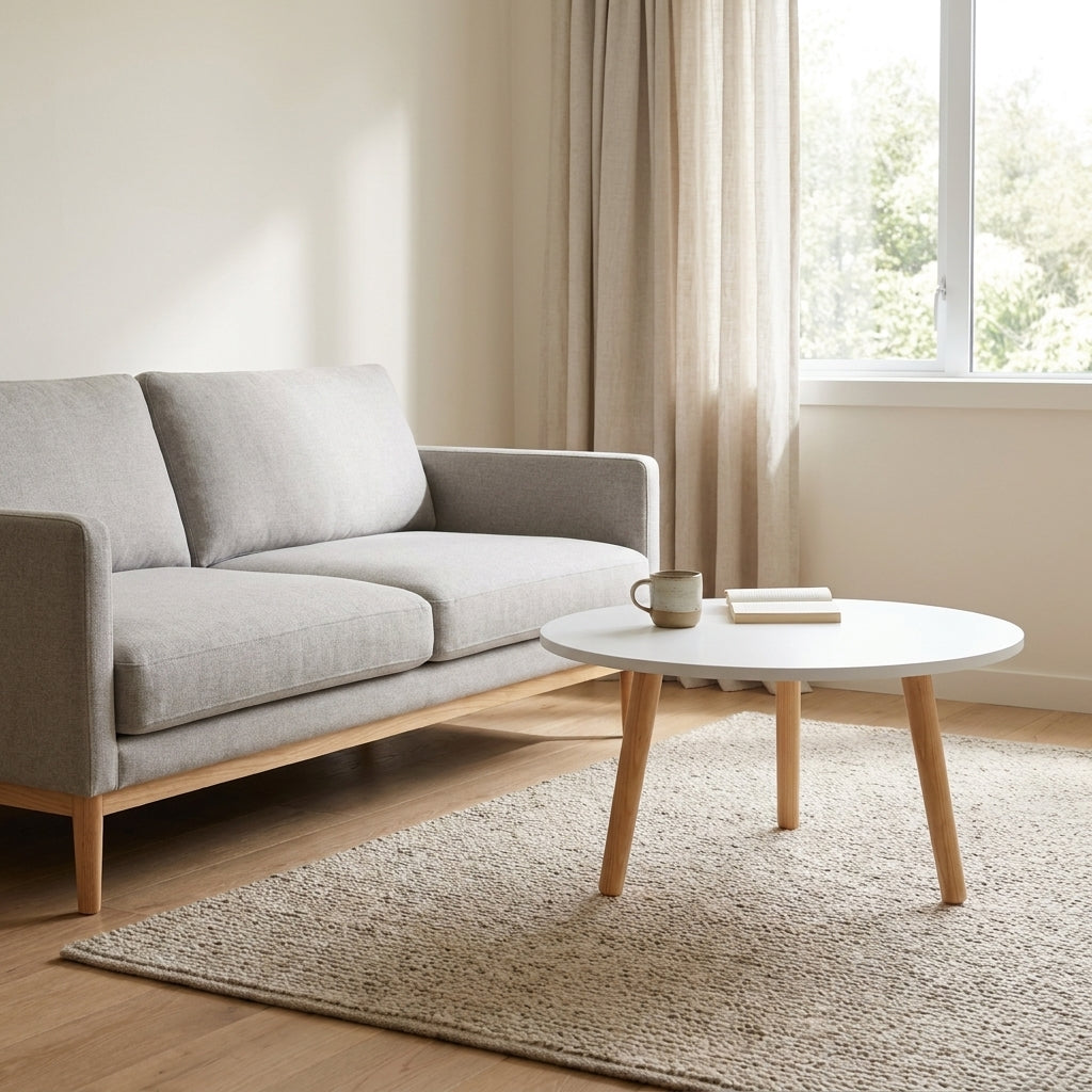 Low-Profile Round Tea Table - 60 cm Diameter x 30 cm High