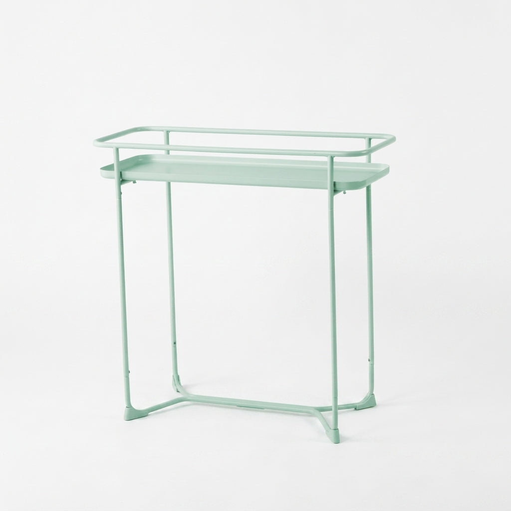 Modern Loft Metal Side Table Flower Stand Rectangle-Mint