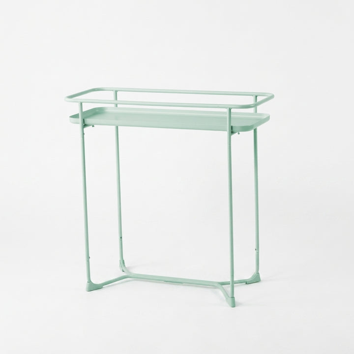 Modern Loft Metal Side Table Flower Stand Rectangle-Mint