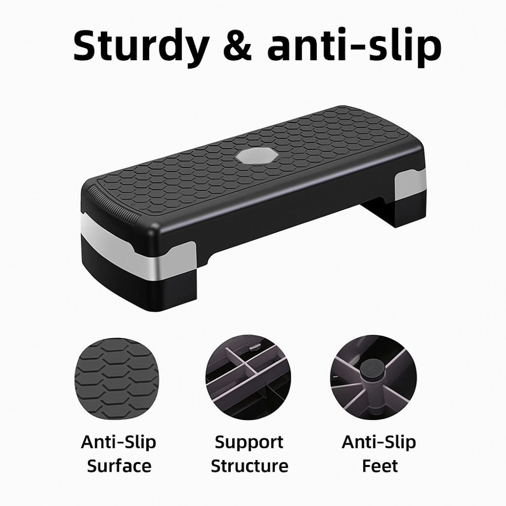 Adjustable Height Aerobic Stepper 68×28×10-15CM