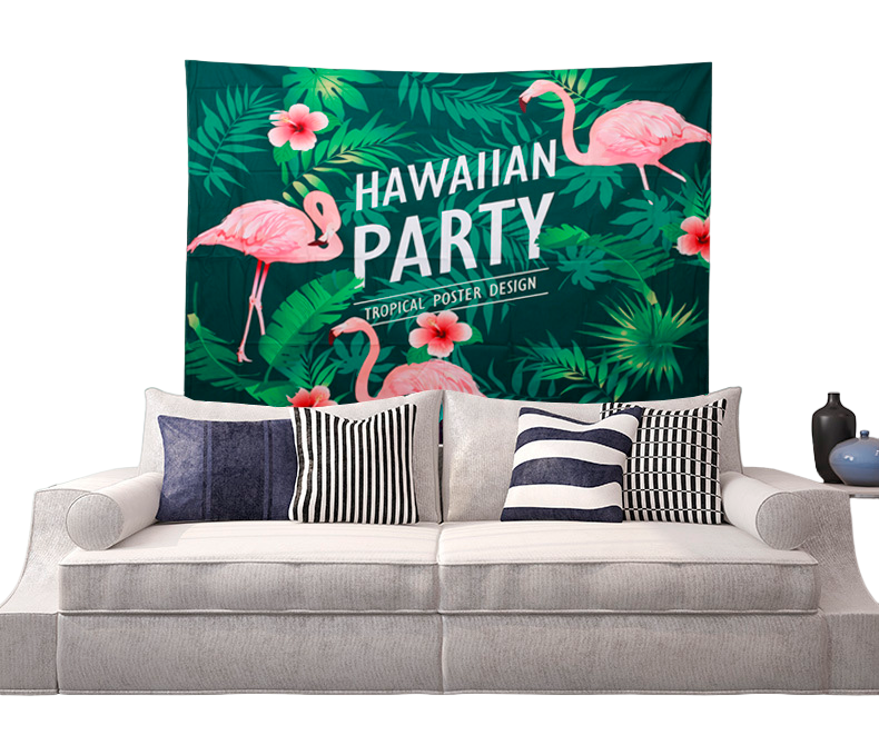 Gigantic Square Hanging Wall Art - Flamingo