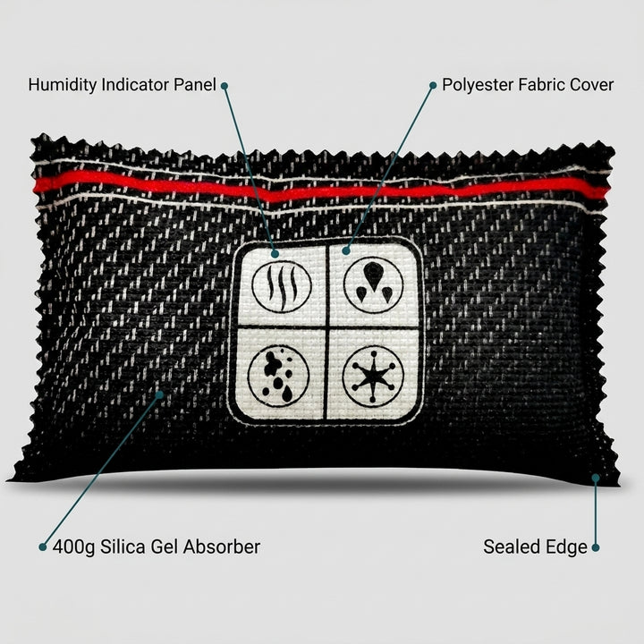 400g Reusable Dehumidifier Bag with Humidity Indicator for Car and Home