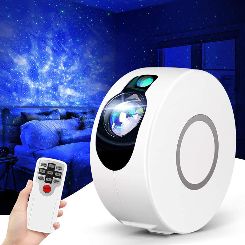 Galaxy Star Light Projector with LED Nebula Cloud-White
