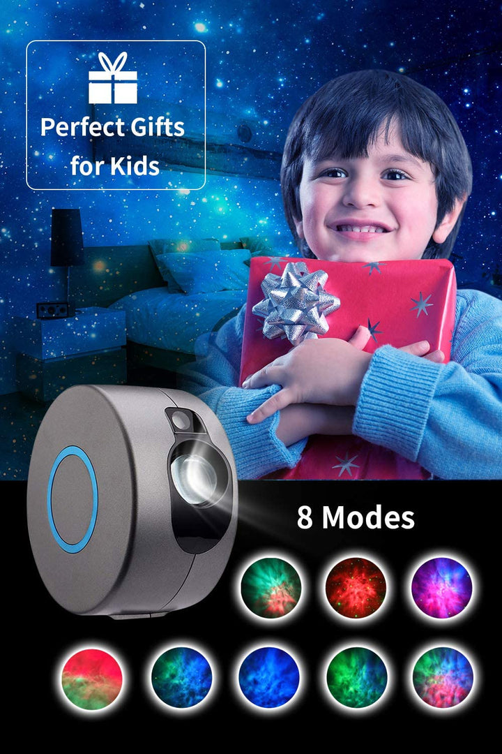 Galaxy Star Light Projector with LED Nebula Cloud-White