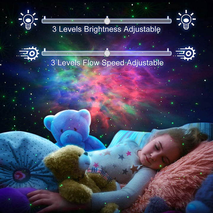 Galaxy Star Light Projector with LED Nebula Cloud-White