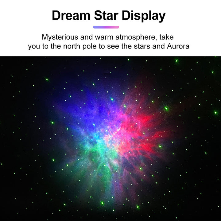 Galaxy Star Light Projector with LED Nebula Cloud-Gray
