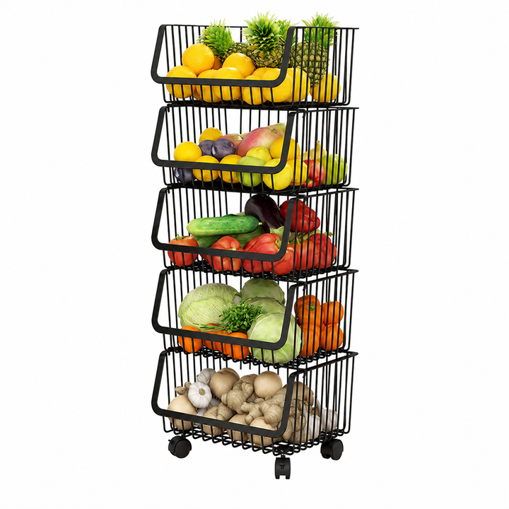 CNH21314 kitchen storage rack on white background