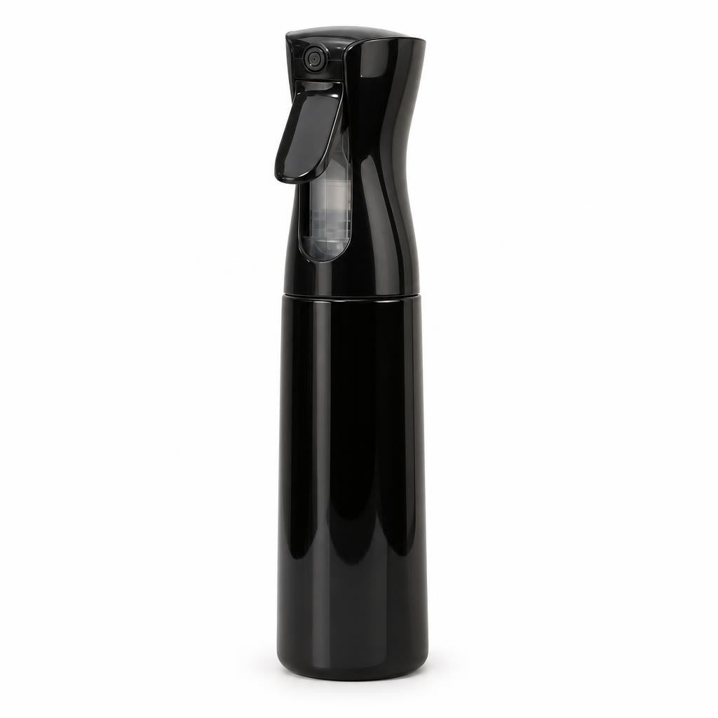 300ml Continuous Spray Bottle for Hair Styling, Cleaning & Gardening - Black or White