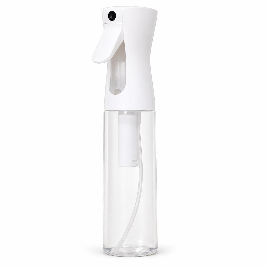 300ml Continuous Fine Mist Water Spray Bottle - Black or White