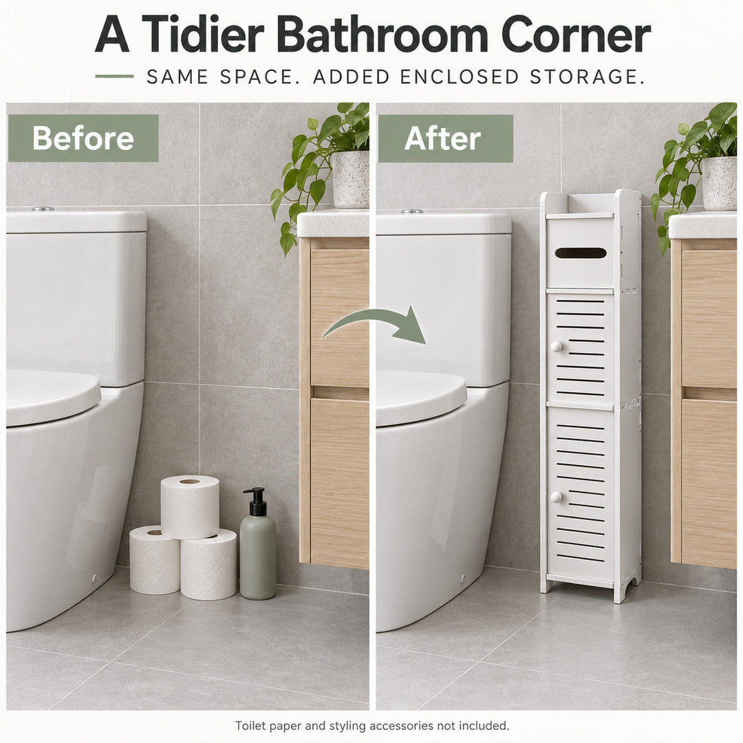Bathroom Storage Cabinet Toilet Storage Cabinet for Small Spaces