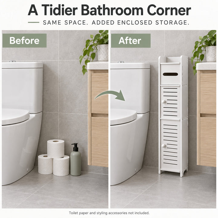 Bathroom Storage Cabinet Toilet Storage Cabinet for Small Spaces
