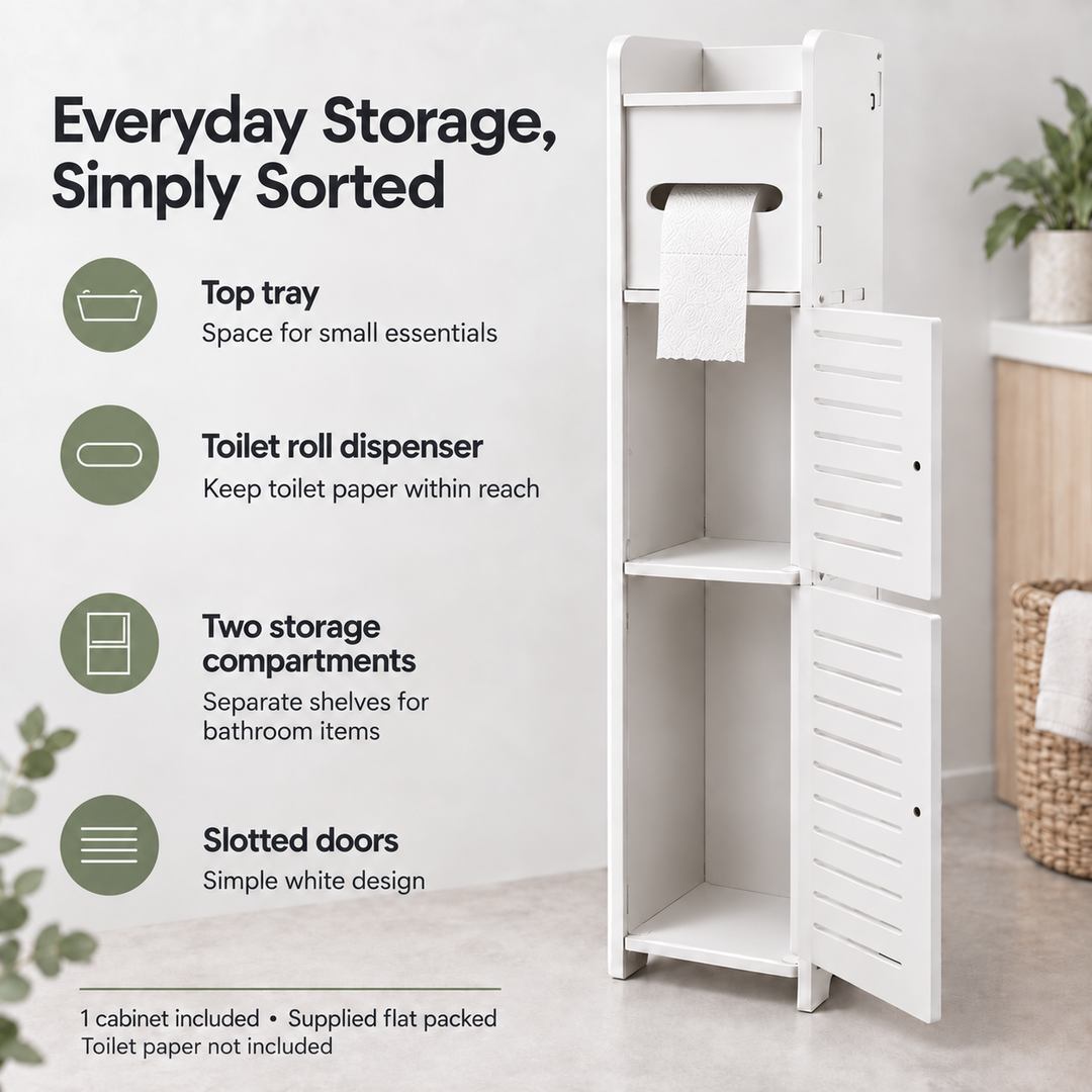 Bathroom Storage Cabinet Toilet Storage Cabinet for Small Spaces