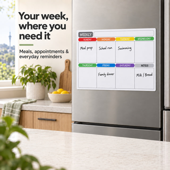 Weekly Fridge Calendar Whiteboard 42x30cm