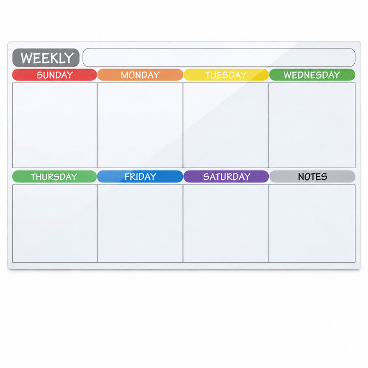 Weekly Fridge Calendar Whiteboard 42x30cm