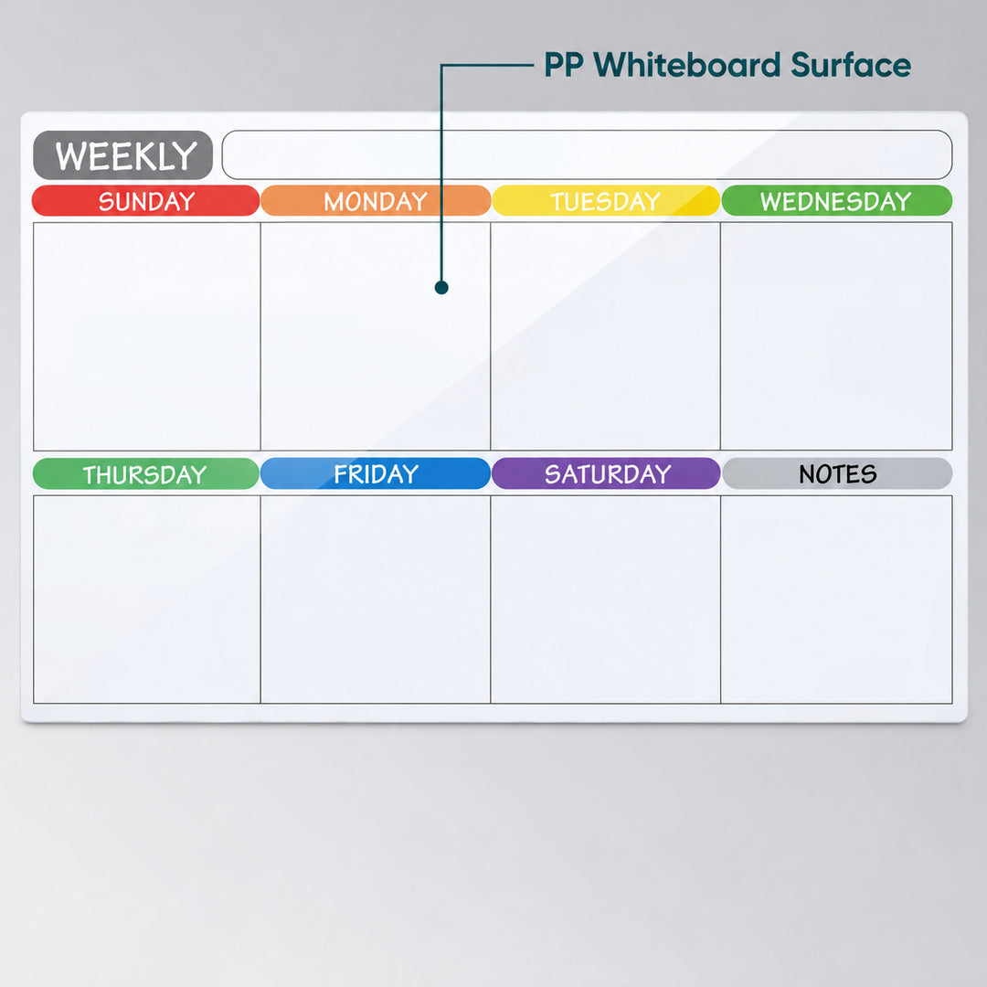 Weekly Fridge Calendar Whiteboard 42x30cm