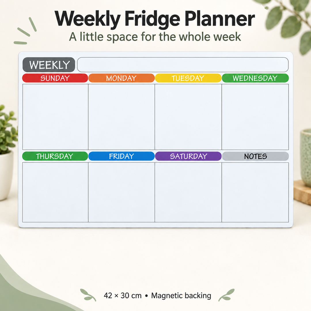 Weekly Fridge Calendar Whiteboard 42x30cm