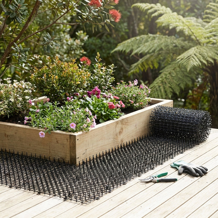 Cat Scat Mat with Spikes - 200x30cm Pet Deterrent for Garden and Home